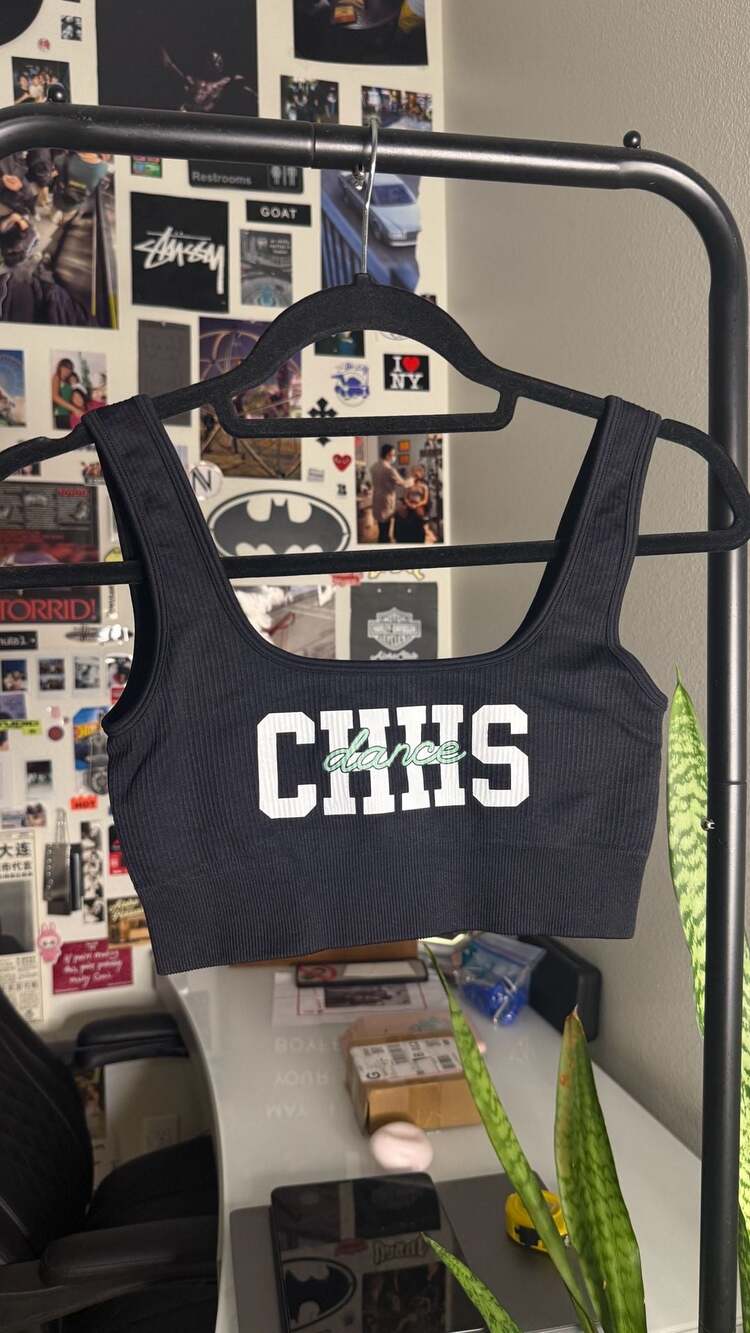 CHHS Dance Custom Ribbed Crop Tank Top